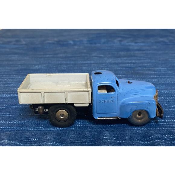 Vintage Schuco Varianto Lasto Pick Up Truck 3042 Blue No Key US Zone Germany 30B - Picture 2 of 5